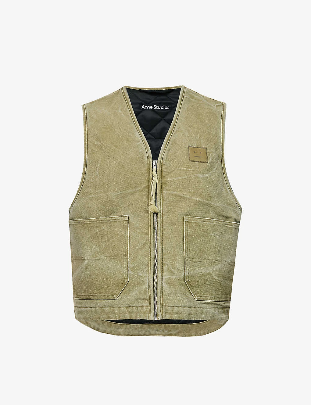 Acne Studios Ohady Face-patch Cotton-canvas Vest 1 Acne Studios Ohady Face-patch Cotton-canvas Vest