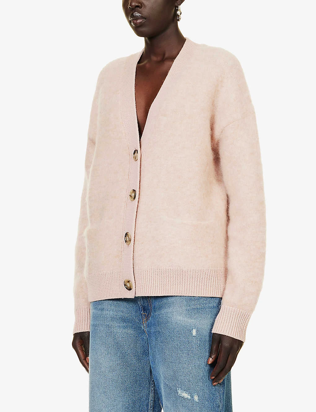 Acne Studios Rives Relaxed-fit Mohair Wool-blend Cardigan 3 Acne Studios Rives Relaxed-fit Mohair Wool-blend Cardigan - Image 3