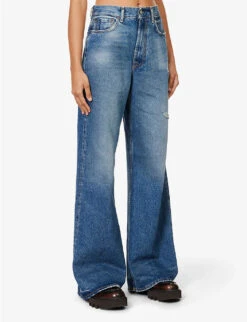 Acne Studios 2022 Wide-leg High-rise Relaxed-fit Jeans 8 Acne Studios 2022 Wide-leg High-rise Relaxed-fit Jeans -Selfridges Store R04185165 MIDBLUE ALT02