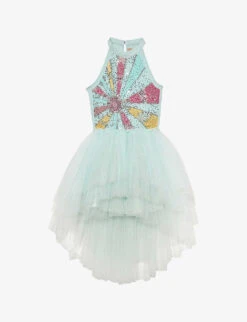 Tutu Du Monde X Barbie Miami Embroidered Woven Dress 4-11 Years
