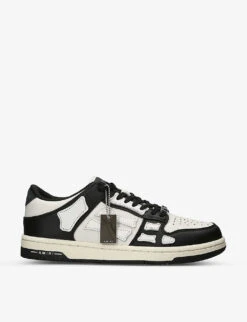 Amiri Skel Panelled Leather Low-top Trainers