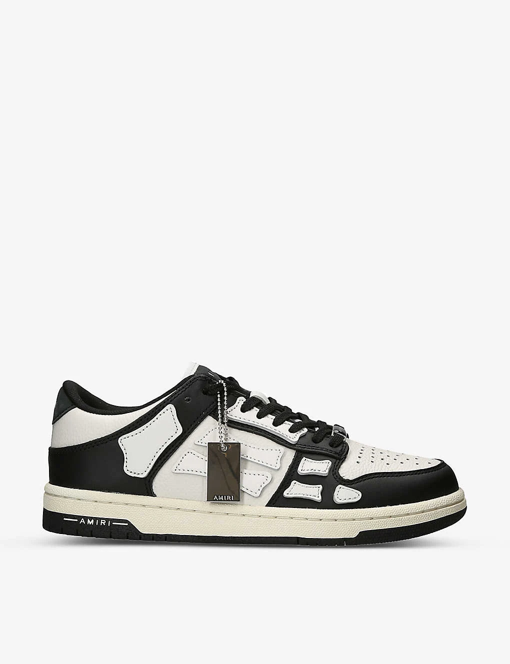 Amiri Skel Panelled Leather Low-top Trainers 1 Amiri Skel Panelled Leather Low-top Trainers