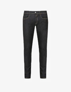 Replay Anbass Tapered-leg Regular-fit Stretch-denim Jeans