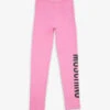 MOSCHINO Logo-print High-rise Stretch-cotton Leggings 4-12 Years