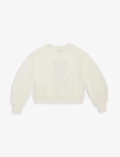 MOSCHINO Bear Heart-print Stretch-cotton Sweatshirt 4-14 Years -Selfridges Store R04187105 CLOUD ALT02