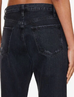 FRAME Le Jane Crop Straight-leg High-rise Jeans -Selfridges Store R04187454 INKWELLRIPS ALT05