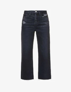 FRAME Le Jane Crop Straight-leg High-rise Jeans