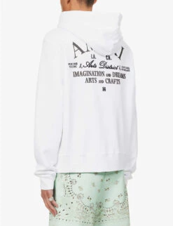 Amiri Arts District Graphic-print Cotton-jersey Hoody 9 Amiri Arts District Graphic-print Cotton-jersey Hoody -Selfridges Store R04188171 WHITE ALT03