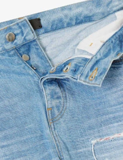 Amiri Aloha MX1 Distressed Straight-leg Jeans -Selfridges Store R04188183 FADEDINDIGO ALT06