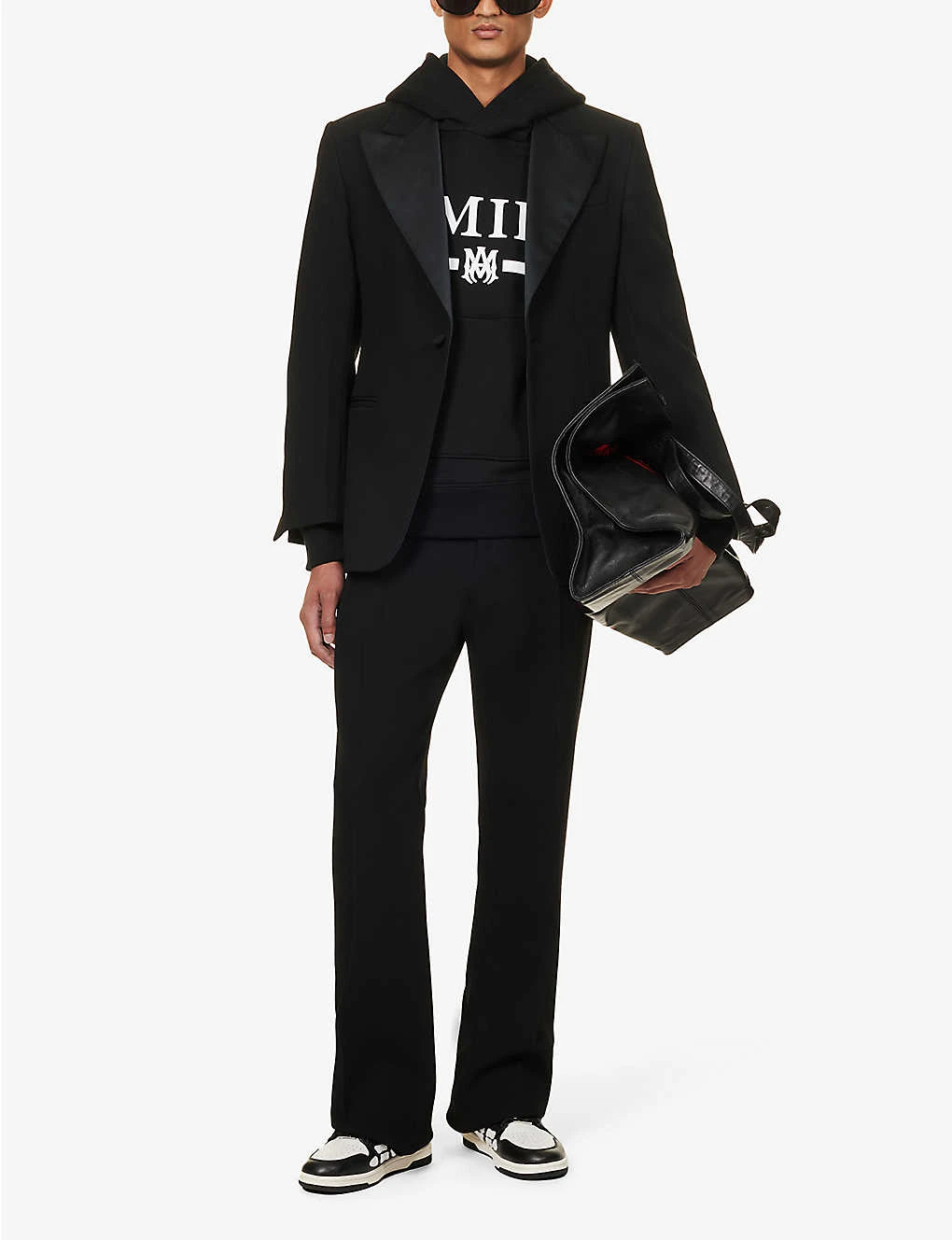 Amiri Bar Graphic-print Cotton-jersey Hoody 2 Amiri Bar Graphic-print Cotton-jersey Hoody - Image 2