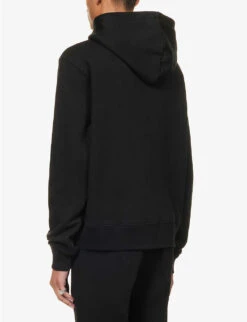 Amiri Bar Graphic-print Cotton-jersey Hoody 8 Amiri Bar Graphic-print Cotton-jersey Hoody -Selfridges Store R04188192 BLACK ALT03