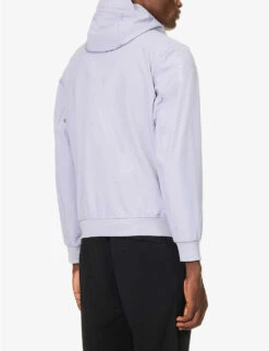 Stone Island Soft Shell-R_e.dye Logo-badge Hooded Stretch-woven Jacket -Selfridges Store R04188742 LAVENDER ALT03
