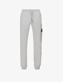 Stone Island Brand-patch Zip-pocket Cotton-jersey Jogging Bottoms
