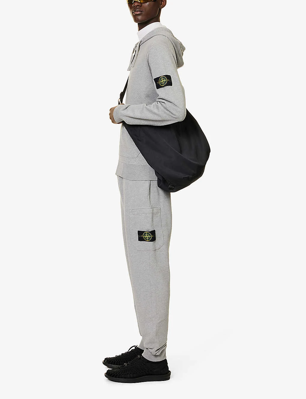 Stone Island Logo-badge Regular-fit Cotton-jersey Hoody 2 Stone Island Logo-badge Regular-fit Cotton-jersey Hoody - Image 2