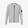 Stone Island Logo-badge Regular-fit Cotton-jersey Hoody