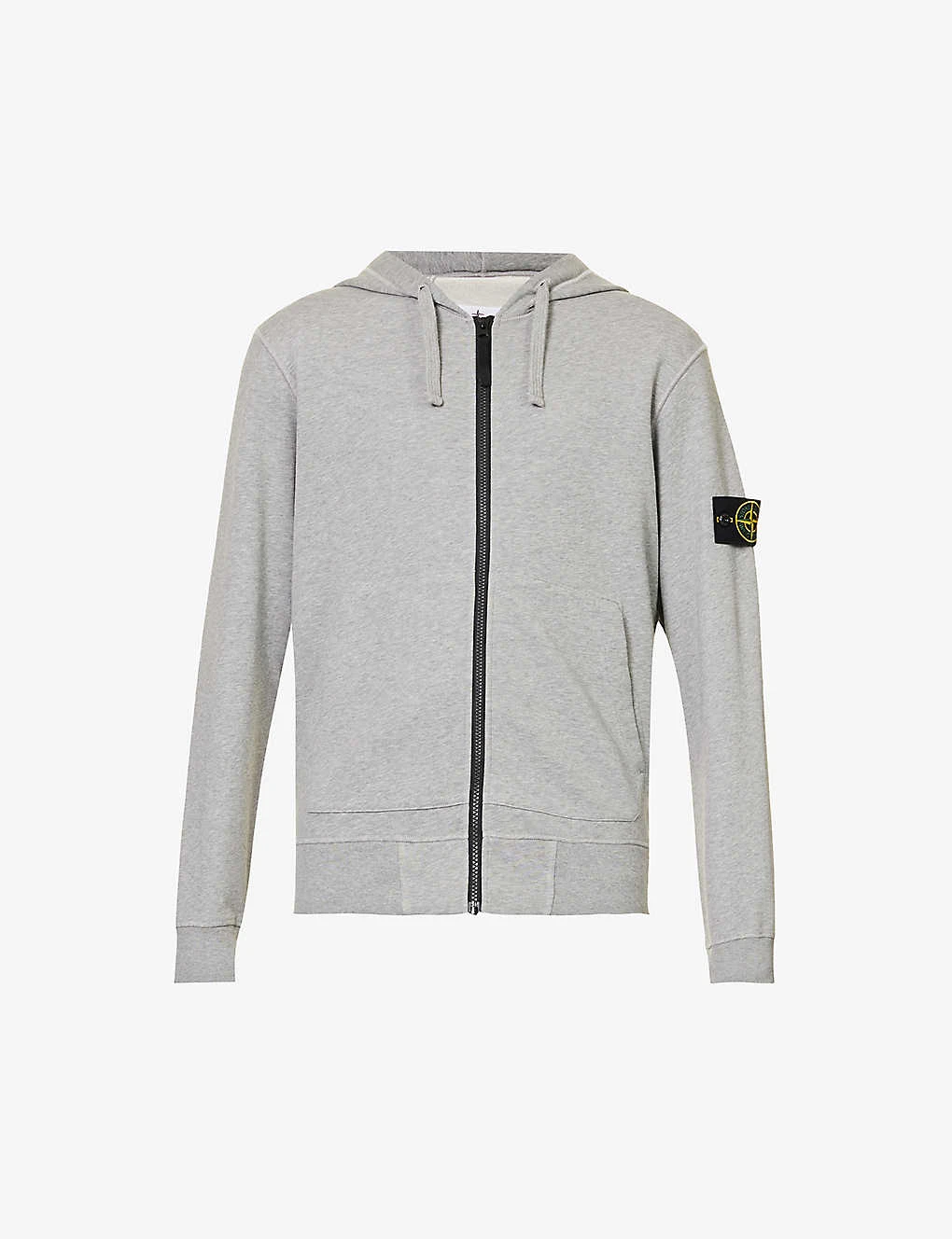 Stone Island Logo-badge Regular-fit Cotton-jersey Hoody 1 Stone Island Logo-badge Regular-fit Cotton-jersey Hoody