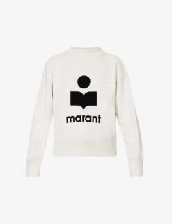 Isabel Marant Etoile Moby Logo-printed Cotton-blend Sweatshirt