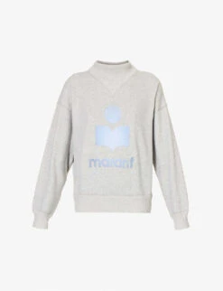 Isabel Marant Etoile Moby Graphic-print Cotton-blend Sweatshirt