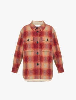 Isabel Marant Etoile Harveli Checked Recycled Polyester-blend Jacket