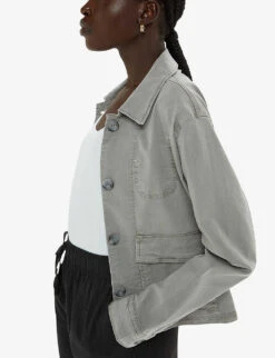 Whistles Marie Long-sleeve Regular-fit Cotton Jacket 7 Whistles Marie Long-sleeve Regular-fit Cotton Jacket -Selfridges Store R04189287 KHAKIOLIVE ALT02