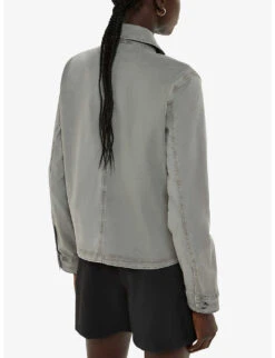 Whistles Marie Long-sleeve Regular-fit Cotton Jacket 8 Whistles Marie Long-sleeve Regular-fit Cotton Jacket -Selfridges Store R04189287 KHAKIOLIVE ALT03