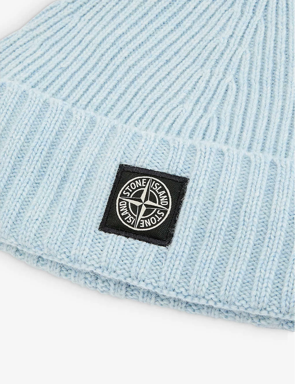 Stone Island Logo-patch Ribbed Knitted Beanie Hat 2-4 Years 2 Stone Island Logo-patch Ribbed Knitted Beanie Hat 2-4 Years - Image 2