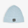 Stone Island Logo-patch Ribbed Knitted Beanie Hat 2-4 Years