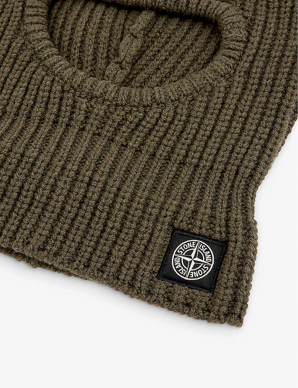 Stone Island Logo-patch Ribbed Knitted Balaclava 2-4 Years 2 Stone Island Logo-patch Ribbed Knitted Balaclava 2-4 Years - Image 2