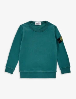 Stone Island Logo-badge Cotton-jersey Sweatshirt 4-12 Years