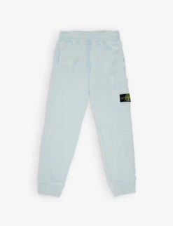 Stone Island Logo-badge Tapered-leg Cotton-jersey Jogging Bottoms 4-12 Years