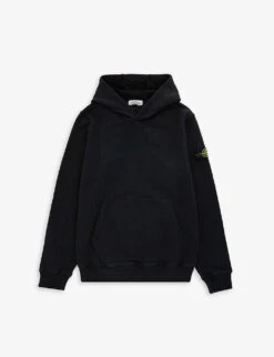Stone Island Logo-badge Cotton-jersey Hoody 14 Years