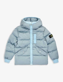 Stone Island Crinkle Quilted Shell-down Jacket 6-12 Years