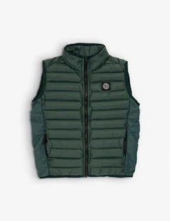 Stone Island Logo-patch Quilted Shell Gilet 6-12 Years