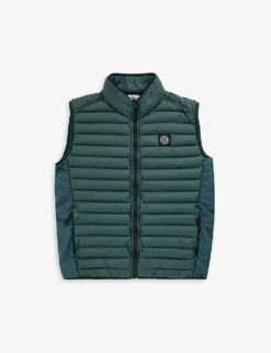 Stone Island Logo-badge Shell Down Gilet 14 Years