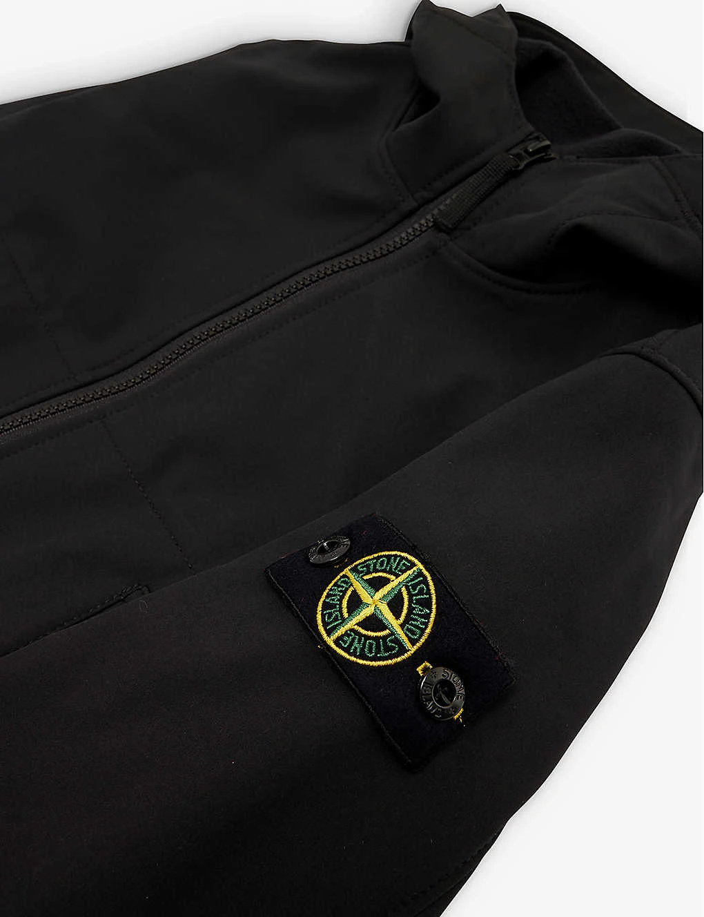 Stone Island Logo-badge Zip-up Stretch-shell hooded Jacket 6-12 Years 2 Stone Island Logo-badge Zip-up Stretch-shell hooded Jacket 6-12 Years - Image 2