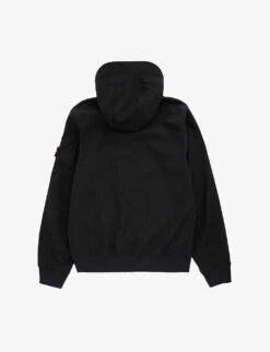 Stone Island Logo-badge Hooded Stretch-shell Jacket 14 Years -Selfridges Store R04189757 BLACK ALT02