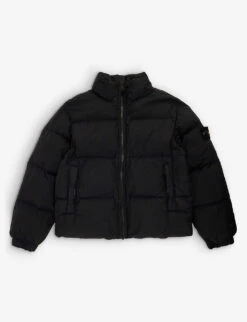 Stone Island Logo-badge Padded Shell-down Jacket 6-12 Years