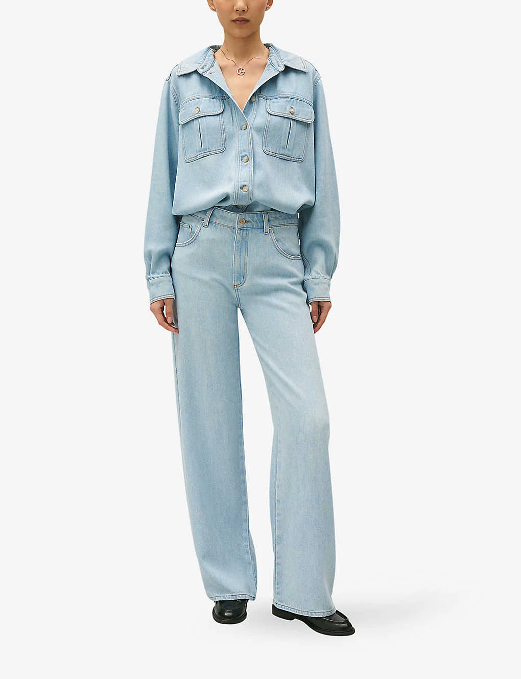 CLAUDIE PIERLOT Calisto Loose-fit Long-sleeve Woven Shirt 2 CLAUDIE PIERLOT Calisto Loose-fit Long-sleeve Woven Shirt - Image 2
