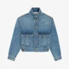CLAUDIE PIERLOT Volume High-neck Relaxed-fit Denim Jacket