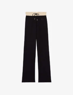 CLAUDIE PIERLOT Macmic Elasticated-waist Loose-fit Knitted Trousers