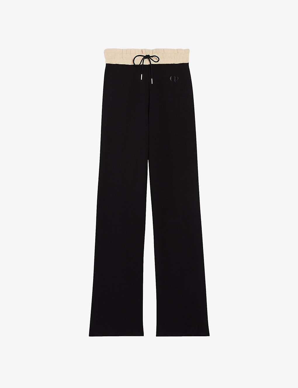 CLAUDIE PIERLOT Macmic Elasticated-waist Loose-fit Knitted Trousers 1 CLAUDIE PIERLOT Macmic Elasticated-waist Loose-fit Knitted Trousers