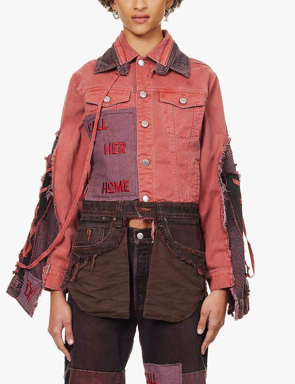 Charli Cohen X Diablo IV Brand-embroidered Regular-fit Upcycled Denim Jacket 3 Charli Cohen X Diablo IV Brand-embroidered Regular-fit Upcycled Denim Jacket - Image 3