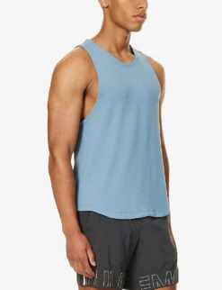 Lululemon License To Train Scoop-neck Stretch Recycled-polyester-blend Top -Selfridges Store R04194030 UTILITYBLUE ALT02