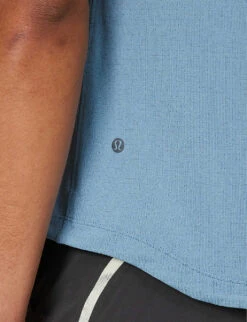 Lululemon License To Train Scoop-neck Stretch Recycled-polyester-blend Top -Selfridges Store R04194030 UTILITYBLUE ALT04