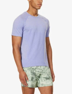 Lululemon Metal Vent Tech 2.0 Regular-fit Stretch-woven T-shirt -Selfridges Store R04194033 GREENLAVENDER ALT02
