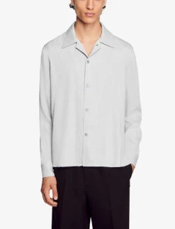 Sandro Requin Regular-fit Woven Shirt 7 Sandro Requin Regular-fit Woven Shirt -Selfridges Store R04194610 NATURELS ALT02
