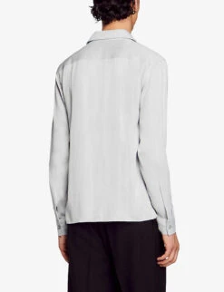 Sandro Requin Regular-fit Woven Shirt 8 Sandro Requin Regular-fit Woven Shirt -Selfridges Store R04194610 NATURELS ALT03