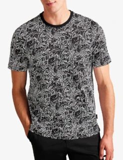 Ted Baker Tenant Graphic-print Short-sleeve Cotton T-shirt -Selfridges Store R04194671 MULTICOL ALT02