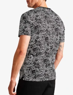 Ted Baker Tenant Graphic-print Short-sleeve Cotton T-shirt -Selfridges Store R04194671 MULTICOL ALT03