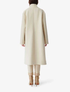 IRO Roicy Fringe-embellished Wool-blend Coat -Selfridges Store R04196508 ECR01 ALT03